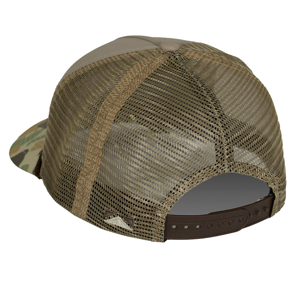 PARAMOUNT OUTDOORS™ Mallard Drake Pair Old School Camo 5-Panel Trucker
