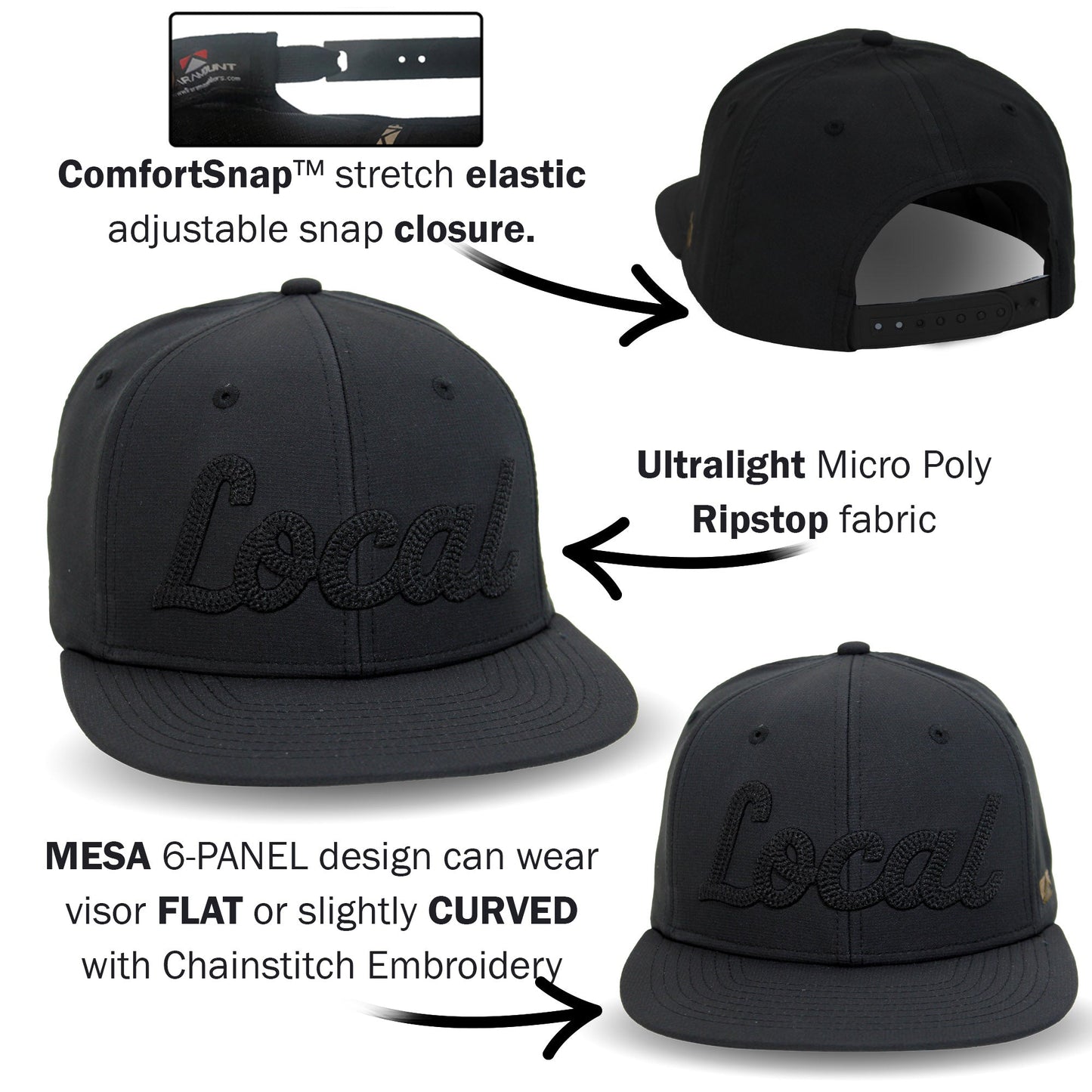 PARAMOUNT OUTDOORS™ New LOCAL 6-Panel Mesa Baseball Cap Headwear
