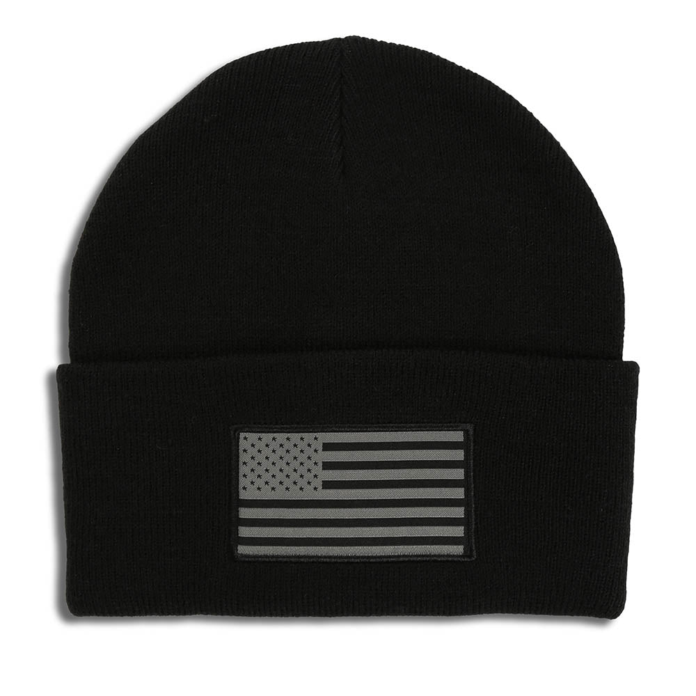 PARAMOUNT OUTDOORS™ American Flag Beanie Acrylic Cuffed Watch Cap Headwear