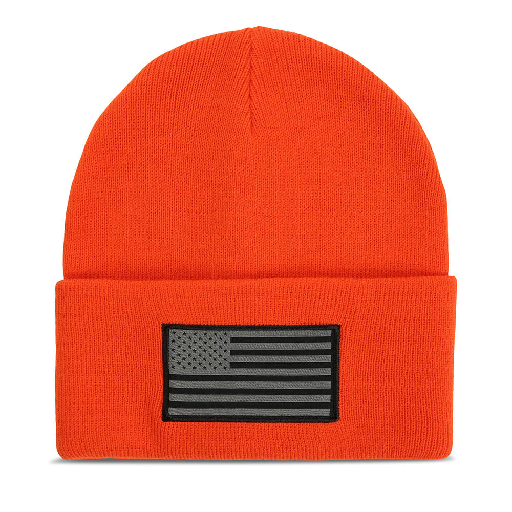 PARAMOUNT OUTDOORS™ American Flag Beanie Acrylic Cuffed Watch Cap Headwear