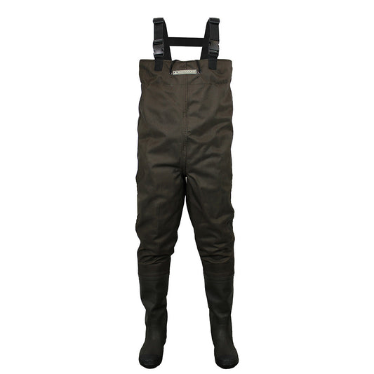 PARAMOUNT OUTDOORS™ Backwater 2-Ply Rubber Cleated Bootfoot Chest Wader Fishing Wader
