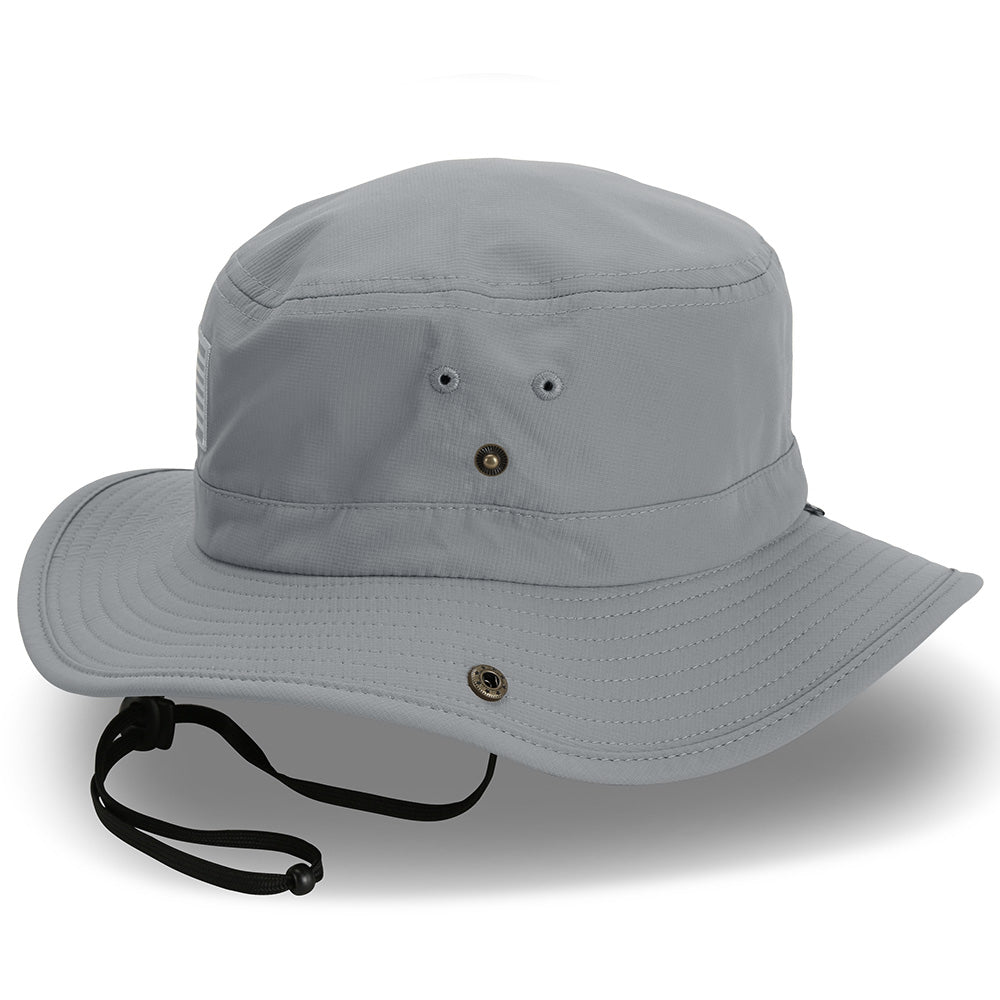 PARAMOUNT OUTDOORS™ Bayou Full Brim American Flag Boonie Hat (Floats) Headwear