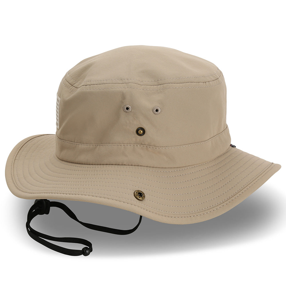 PARAMOUNT OUTDOORS™ Bayou Full Brim American Flag Boonie Hat (Floats) Headwear