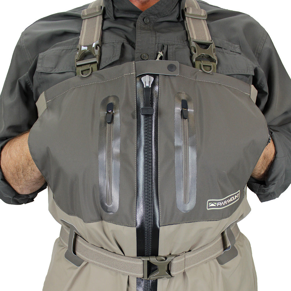 PARAMOUNT OUTDOORS™ DEEP EDDY Zippered Breathable Chest Wader Fishing Wader