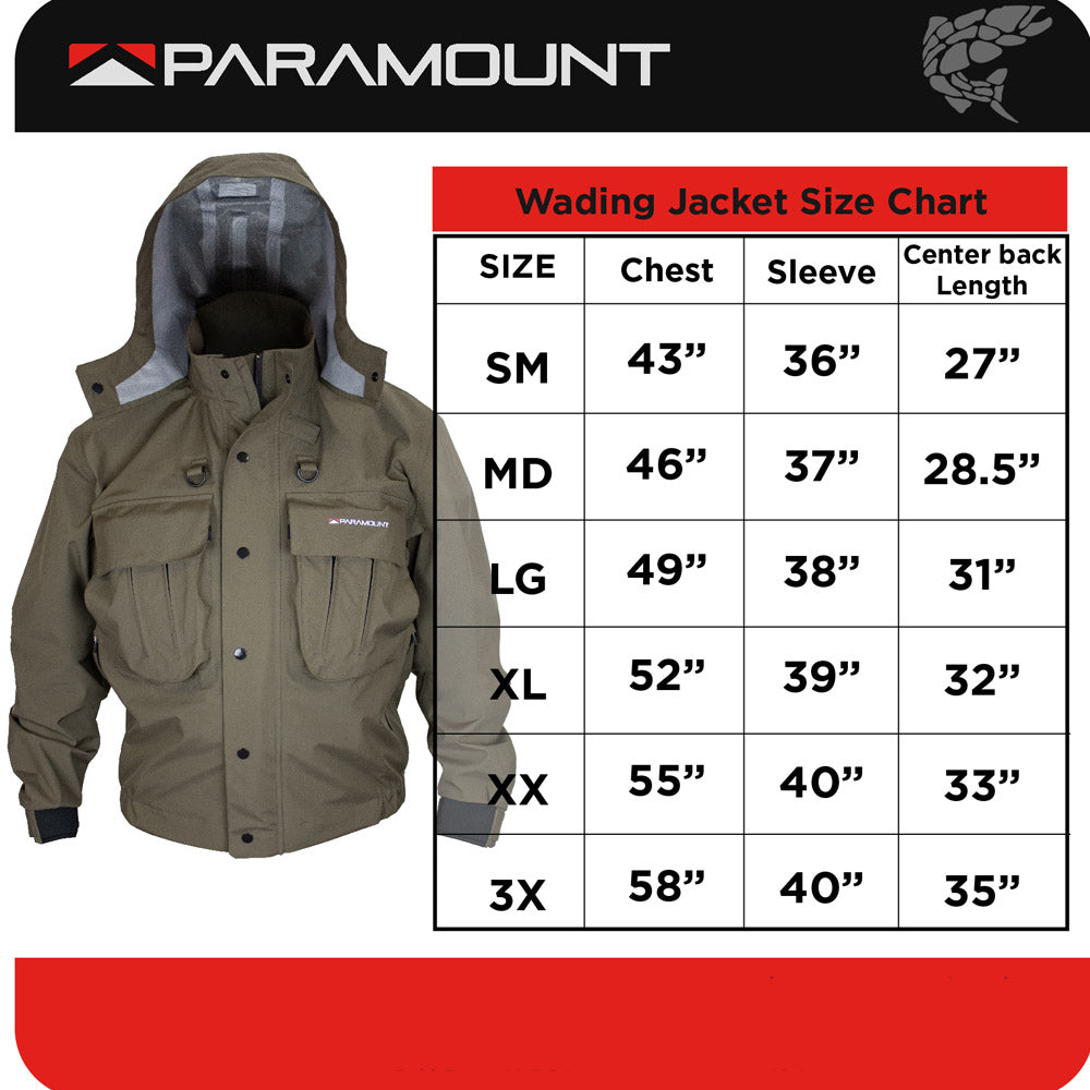 PARAMOUNT OUTDOORS™ Deep Eddy Waterproof Wading Jacket Fishing Wader