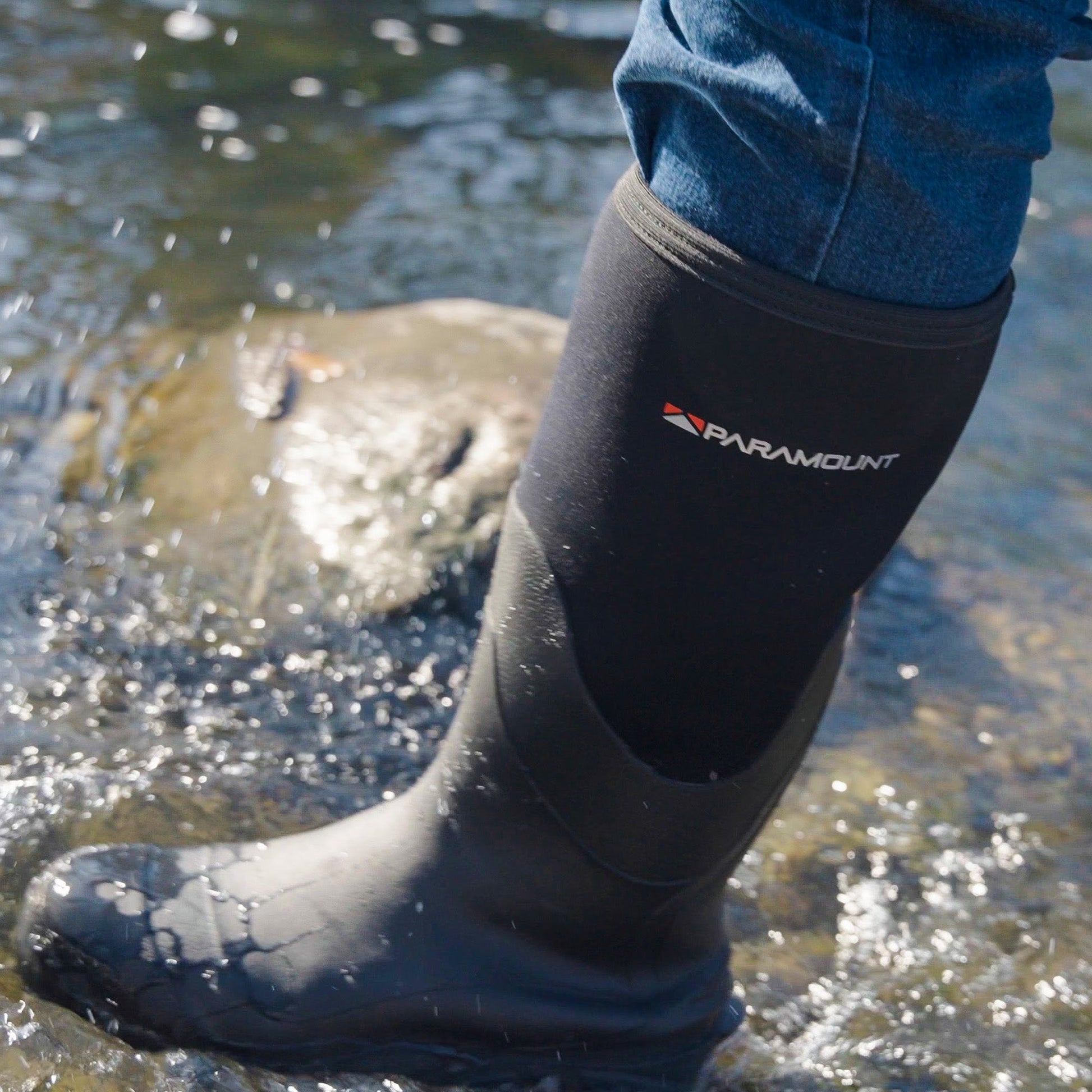 PARAMOUNT OUTDOORS™ TREAD-LITE 16" Rubber Neoprene Knee Boot Wading Boots