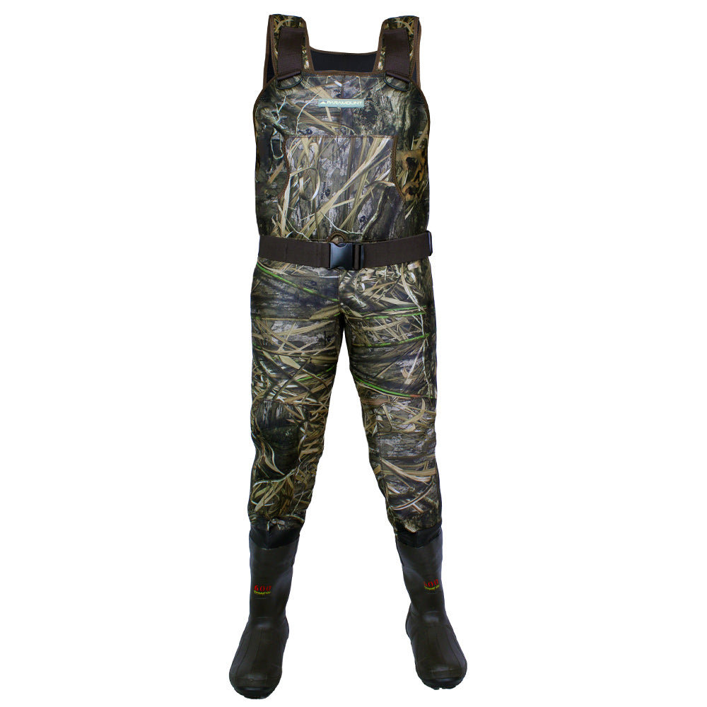 PARAMOUNT OUTDOORS™ BAYOU 3.5mm Neoprene Camo Chest Wader 600g Boots Fishing Wader