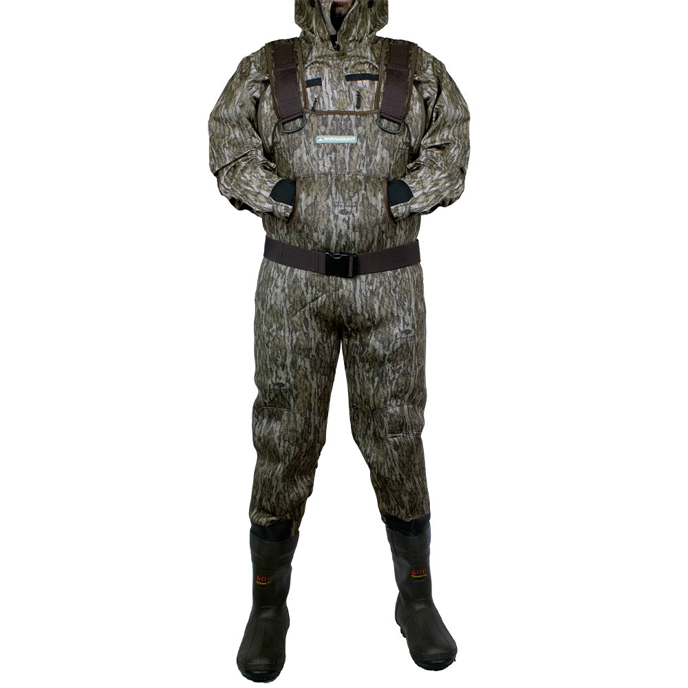 PARAMOUNT OUTDOORS™ BAYOU 3.5mm Neoprene Camo Chest Wader 600g Boots Fishing Wader