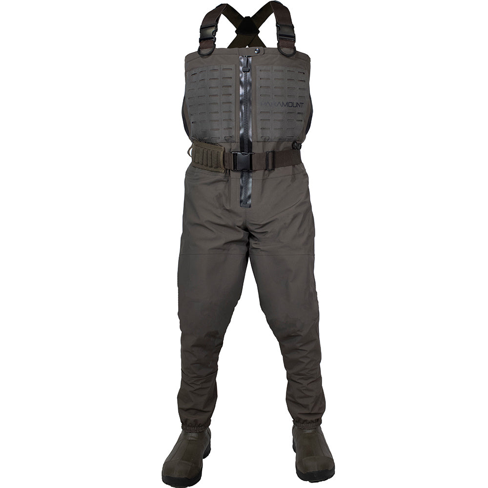 PARAMOUNT OUTDOORS™ PINNACLE Zippered Breathable Camo Wader 1200g Fishing Wader