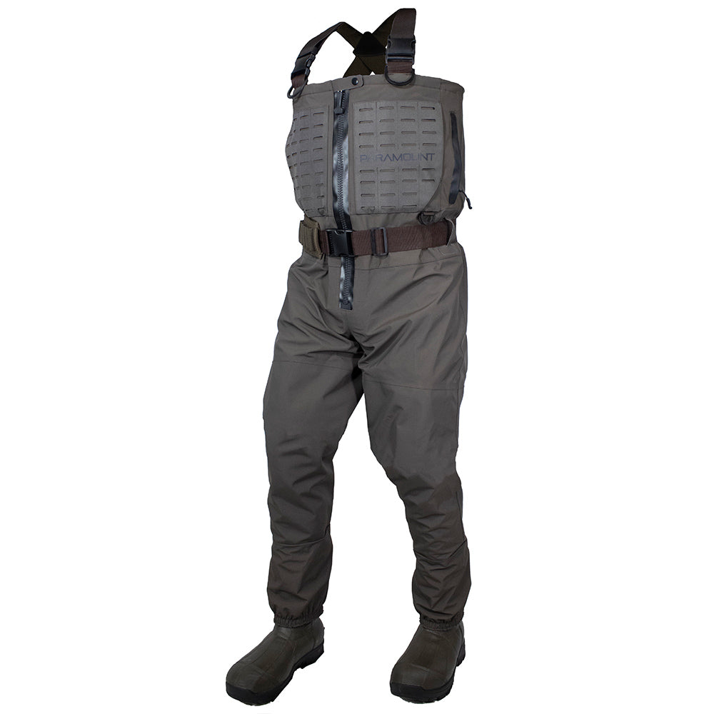 PARAMOUNT OUTDOORS™ PINNACLE Zippered Breathable Camo Wader 1200g Fishing Wader
