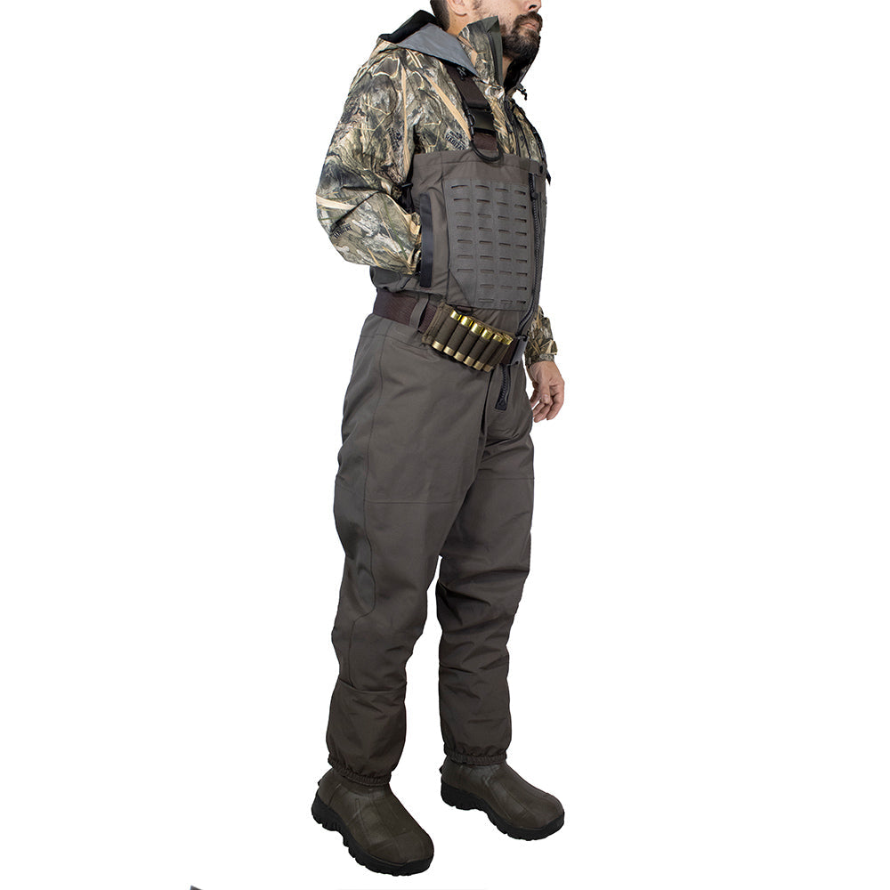 PARAMOUNT OUTDOORS™ PINNACLE Zippered Breathable Camo Wader 1200g Fishing Wader