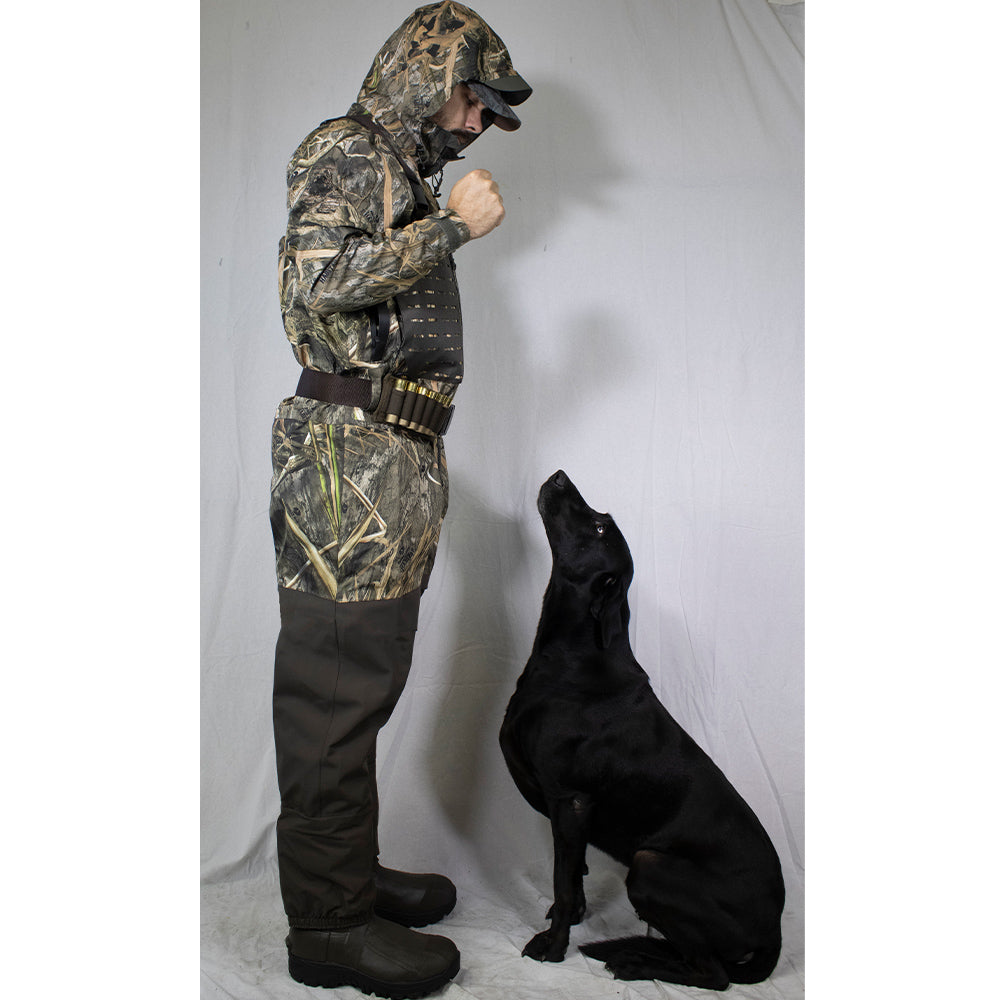 PARAMOUNT OUTDOORS™ PINNACLE Zippered Breathable Camo Wader 1200g Fishing Wader