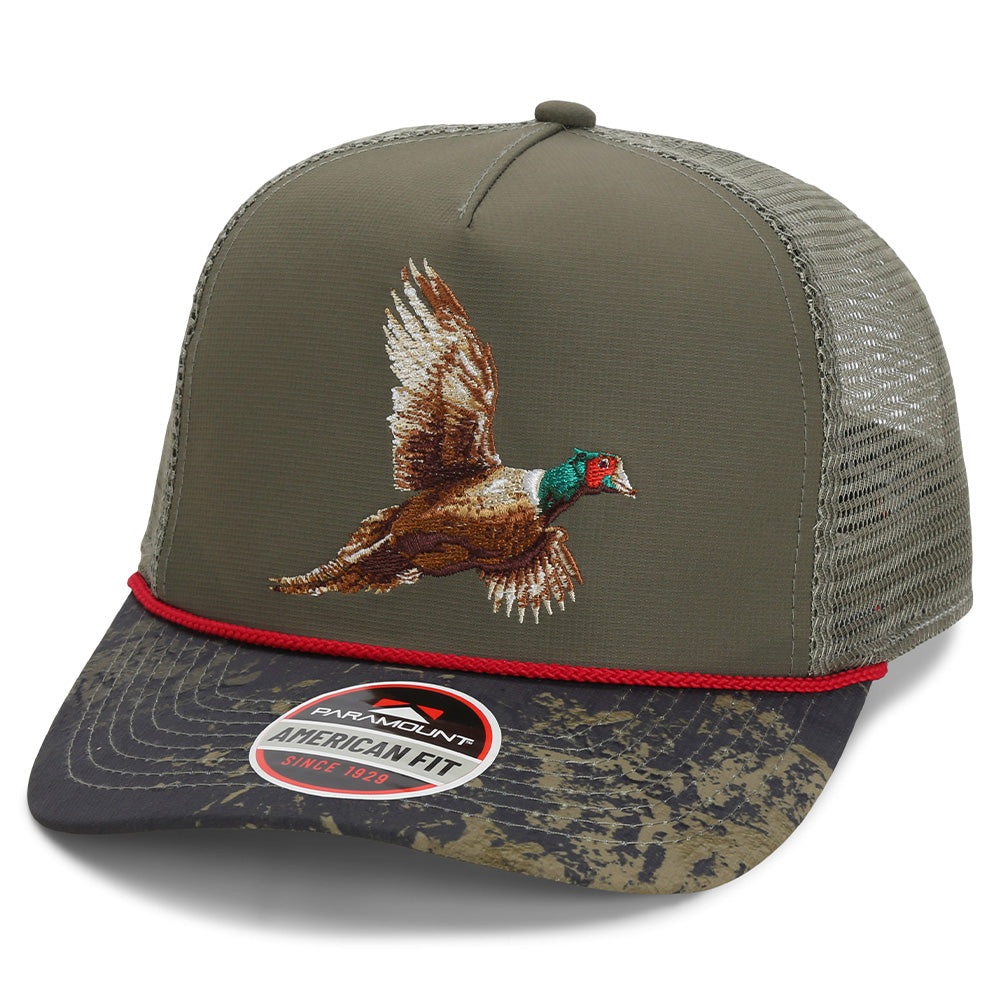 PARAMOUNT OUTDOORS™ Pheasant Upland 5-Panel Trucker Rope Cap