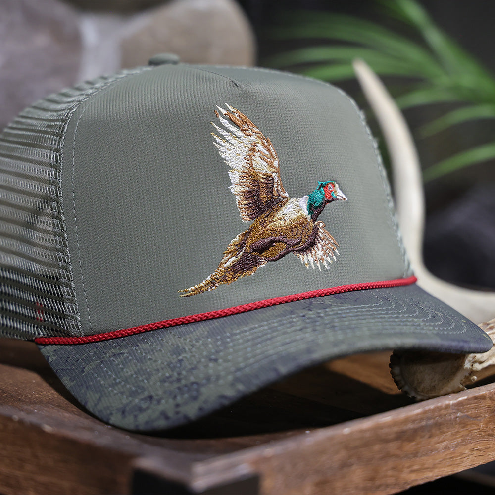 PARAMOUNT OUTDOORS™ Pheasant Upland 5-Panel Trucker Rope Cap