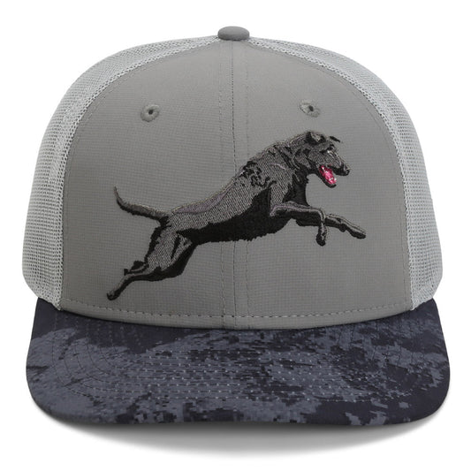 PARAMOUNT OUTDOORS™ Black Lab Cap 6-Panel Riverside Mesh Back Headwear