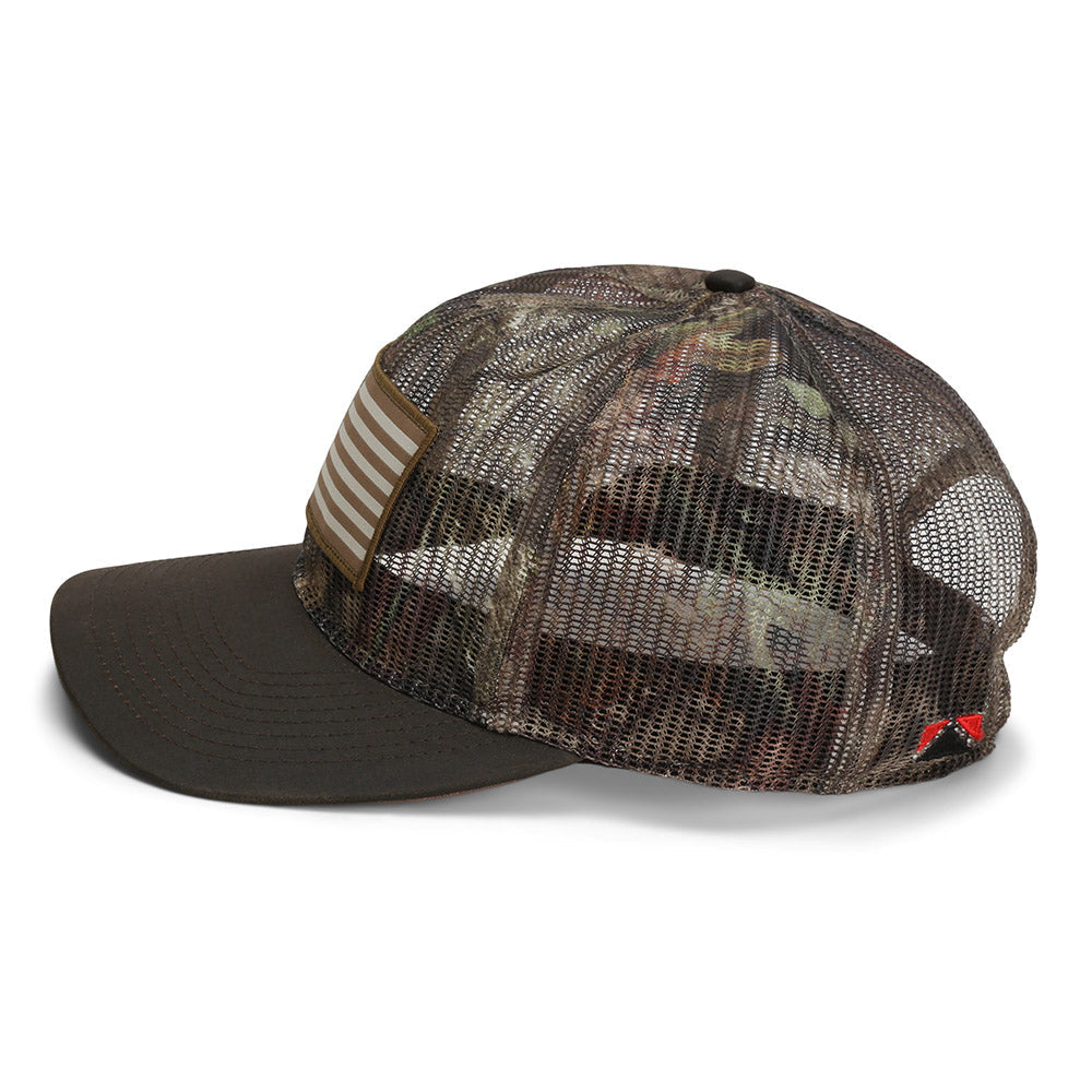 PARAMOUNT OUTDOORS™ All Mesh Crushable Bow Hunting Flag Cap (Wax Visor) Headwear