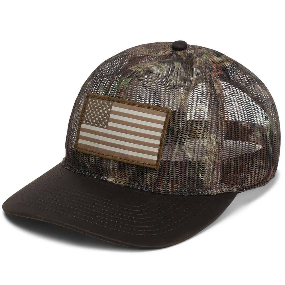 PARAMOUNT OUTDOORS™ All Mesh Crushable Bow Hunting Flag Cap (Wax Visor) Headwear