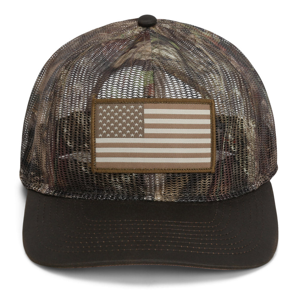PARAMOUNT OUTDOORS™ All Mesh Crushable Bow Hunting Flag Cap (Wax Visor) Headwear