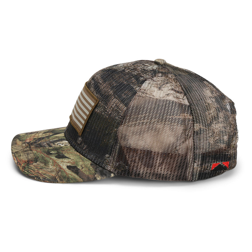 PARAMOUNT OUTDOORS™ All Mesh Mossy Oak Camo Hunting Flag Cap (Structured) Headwear