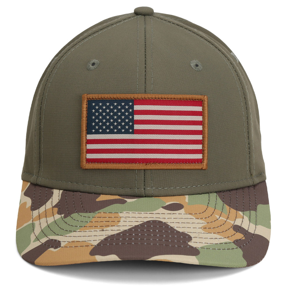 PARAMOUNT OUTDOORS™ Riverside Old School Flag Cap Structured Ripstop Cap