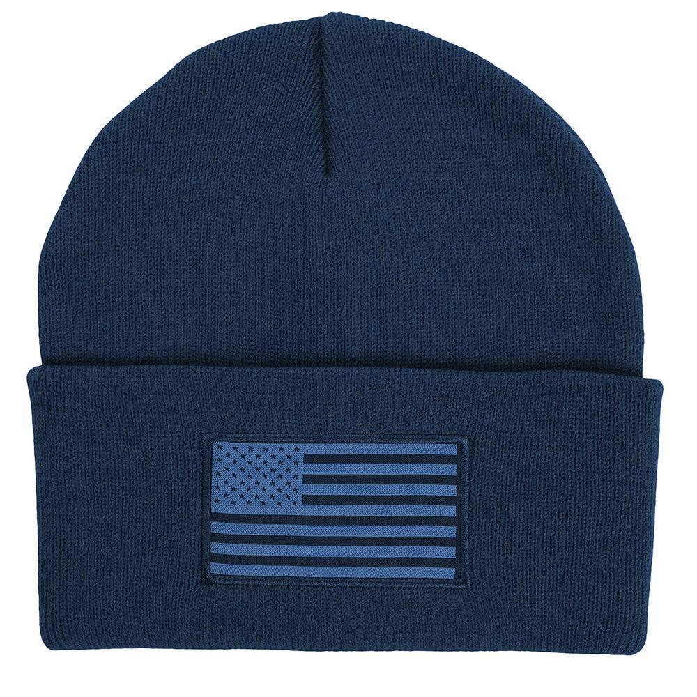 PARAMOUNT OUTDOORS™ American Flag Beanie Acrylic Cuffed Watch Cap Headwear