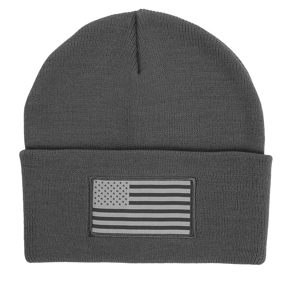 PARAMOUNT OUTDOORS™ American Flag Beanie Acrylic Cuffed Watch Cap Headwear