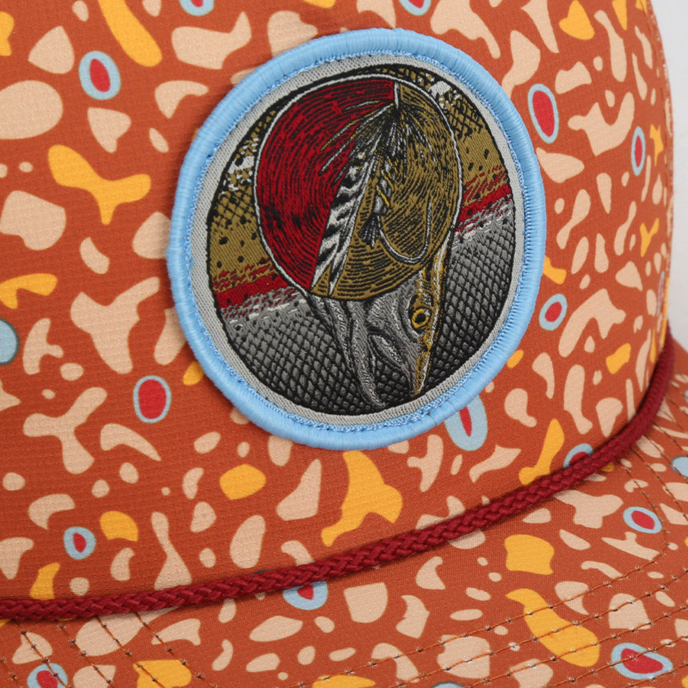 PARAMOUNT OUTDOORS™ Dead Drift Fly Fishing Patch Trucker Hat Rope Cap Headwear