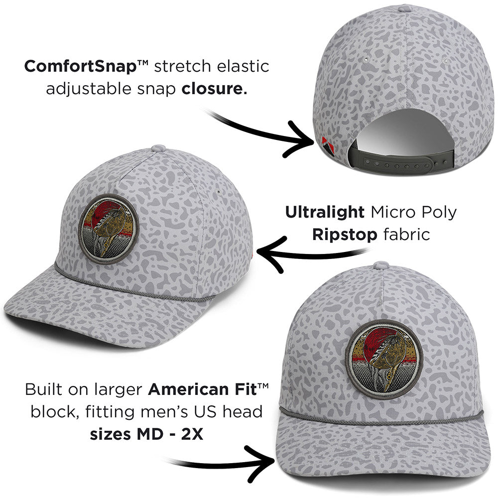 PARAMOUNT OUTDOORS™ Dead Drift Fly Fishing Patch Trucker Hat Rope Cap Headwear
