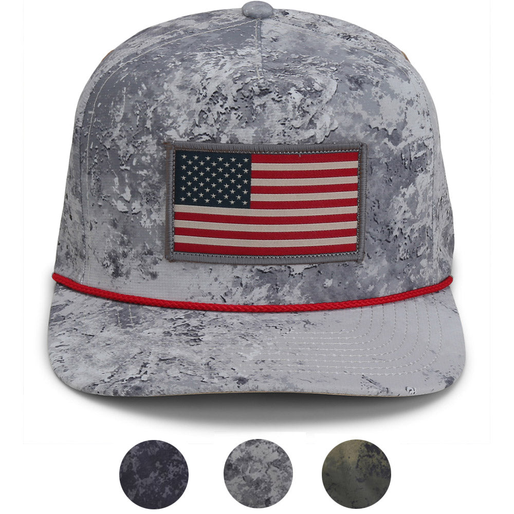 PARAMOUNT OUTDOORS™ Perforated Performance American Flag Trucker Hat Headwear