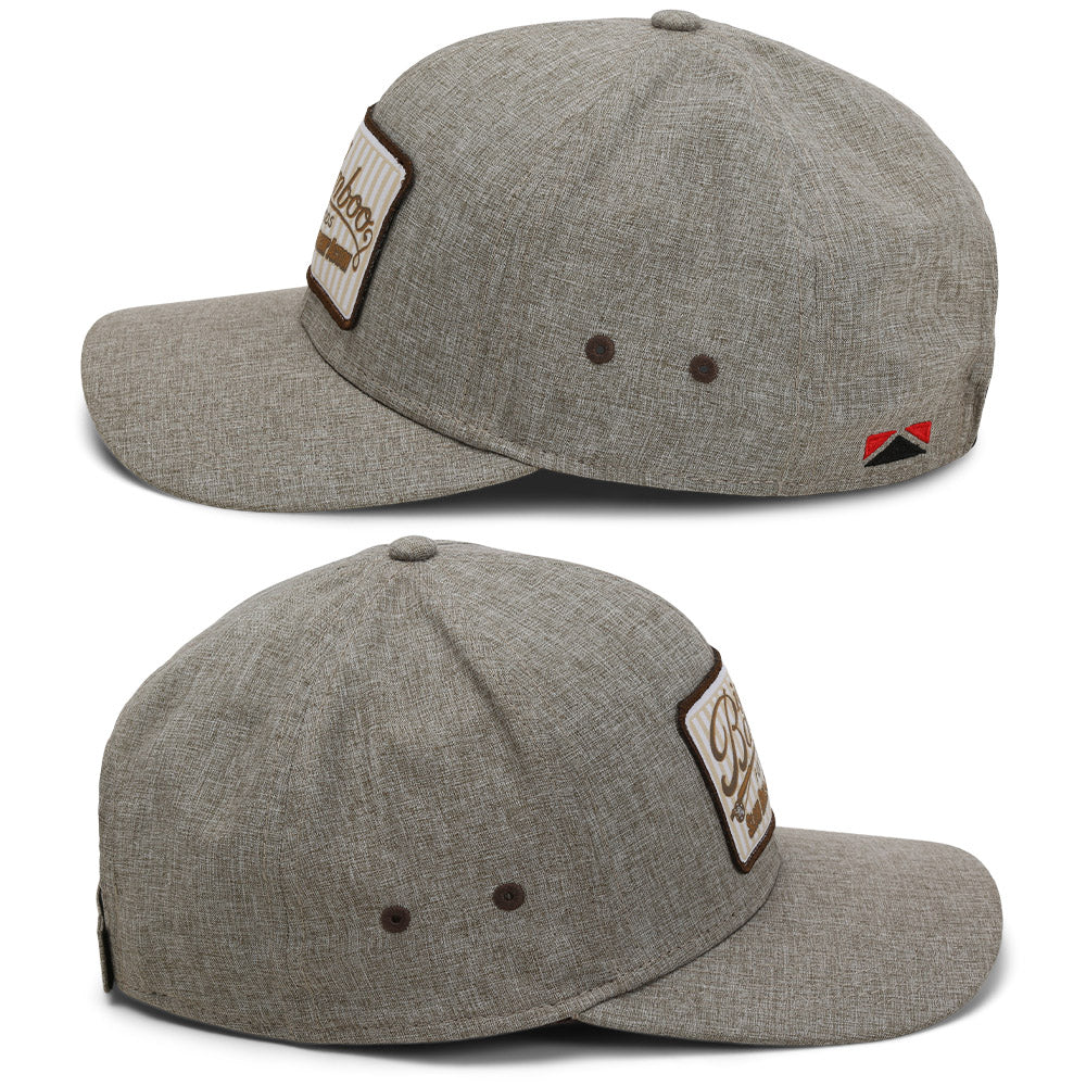 PARAMOUNT OUTDOORS™ Big Bamboo Fly Rod Heathered 6-Panel Fly Fishing Patch Cap Headwear