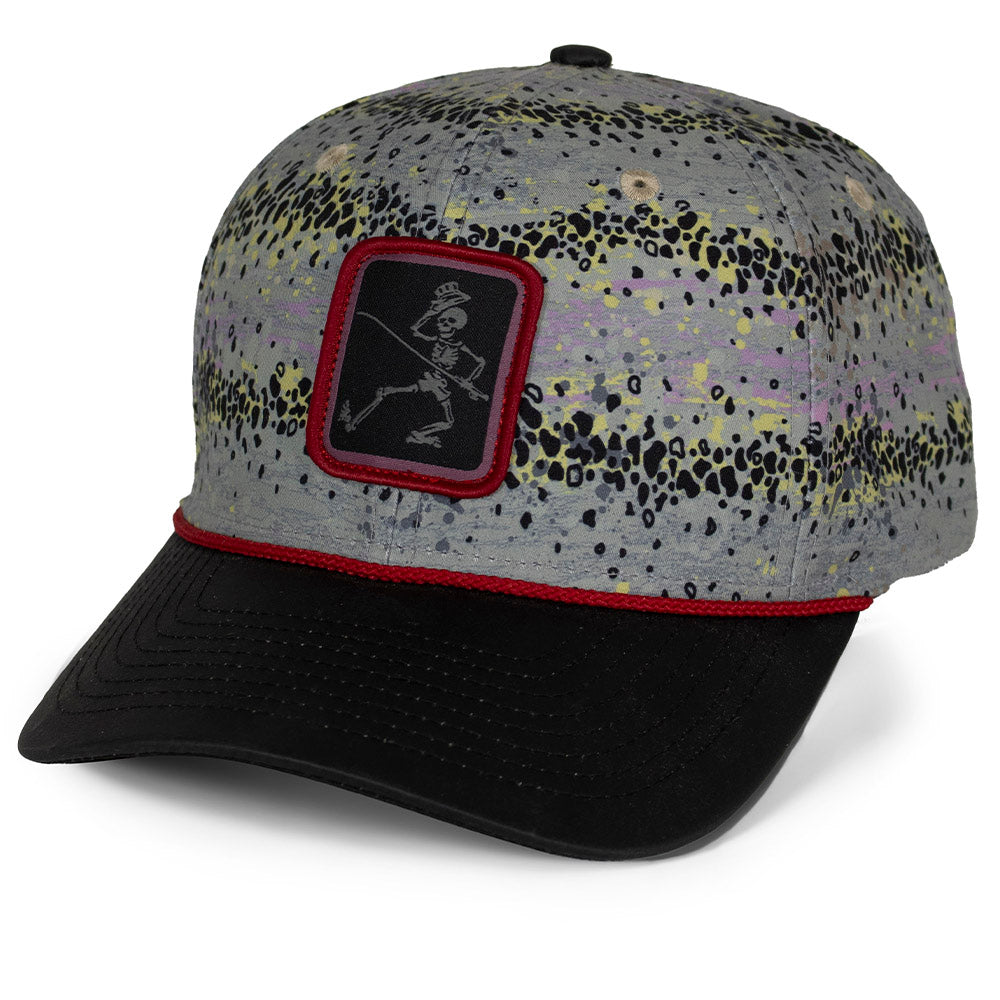 PARAMOUNT OUTDOORS™ Dancing Skeletons Rainbow Trout 6-Panel Rope Cap Headwear