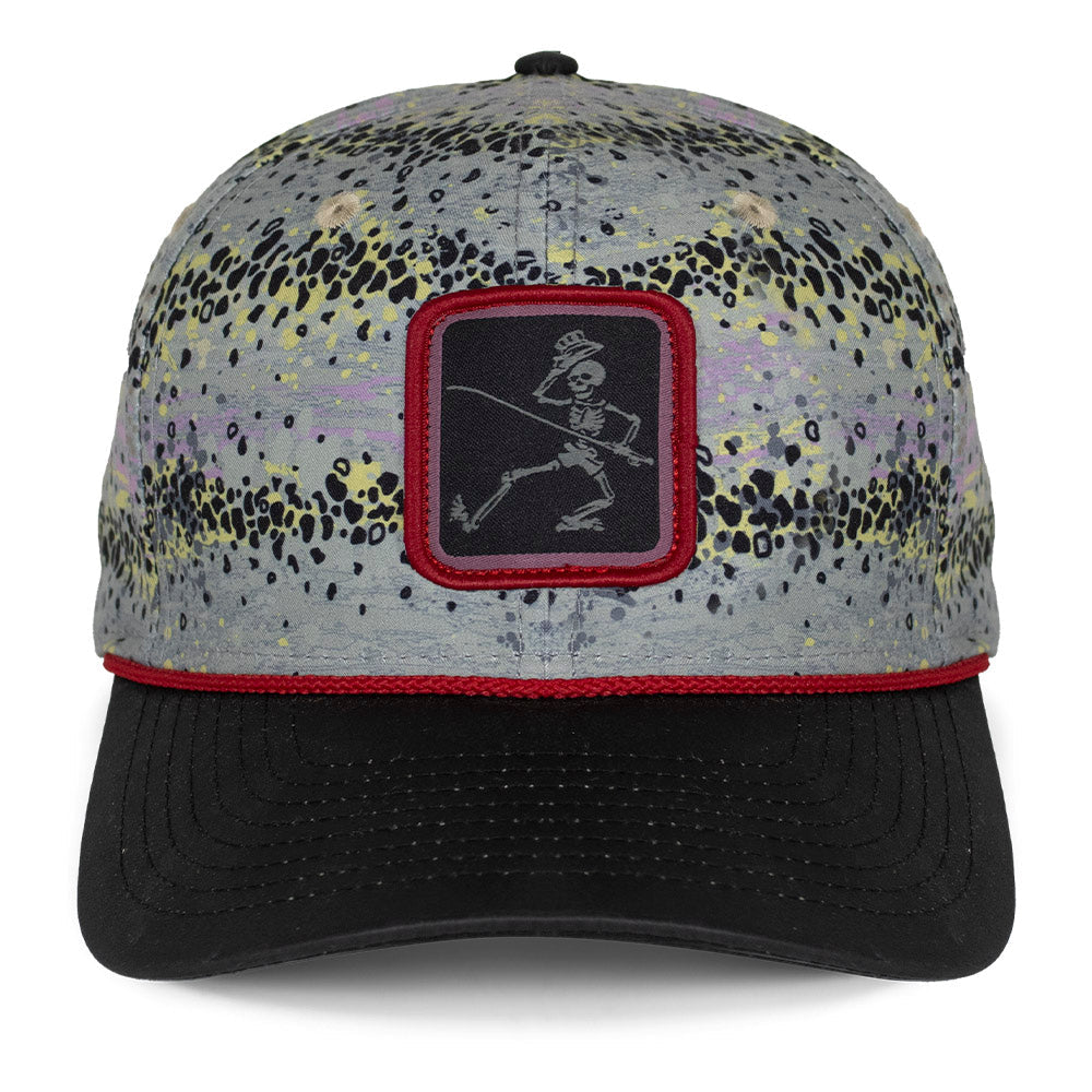PARAMOUNT OUTDOORS™ Dancing Skeletons Rainbow Trout 6-Panel Rope Cap Headwear