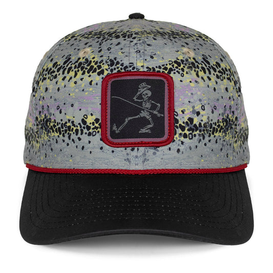 PARAMOUNT OUTDOORS™ Dancing Skeletons Rainbow Trout 6-Panel Rope Cap Headwear
