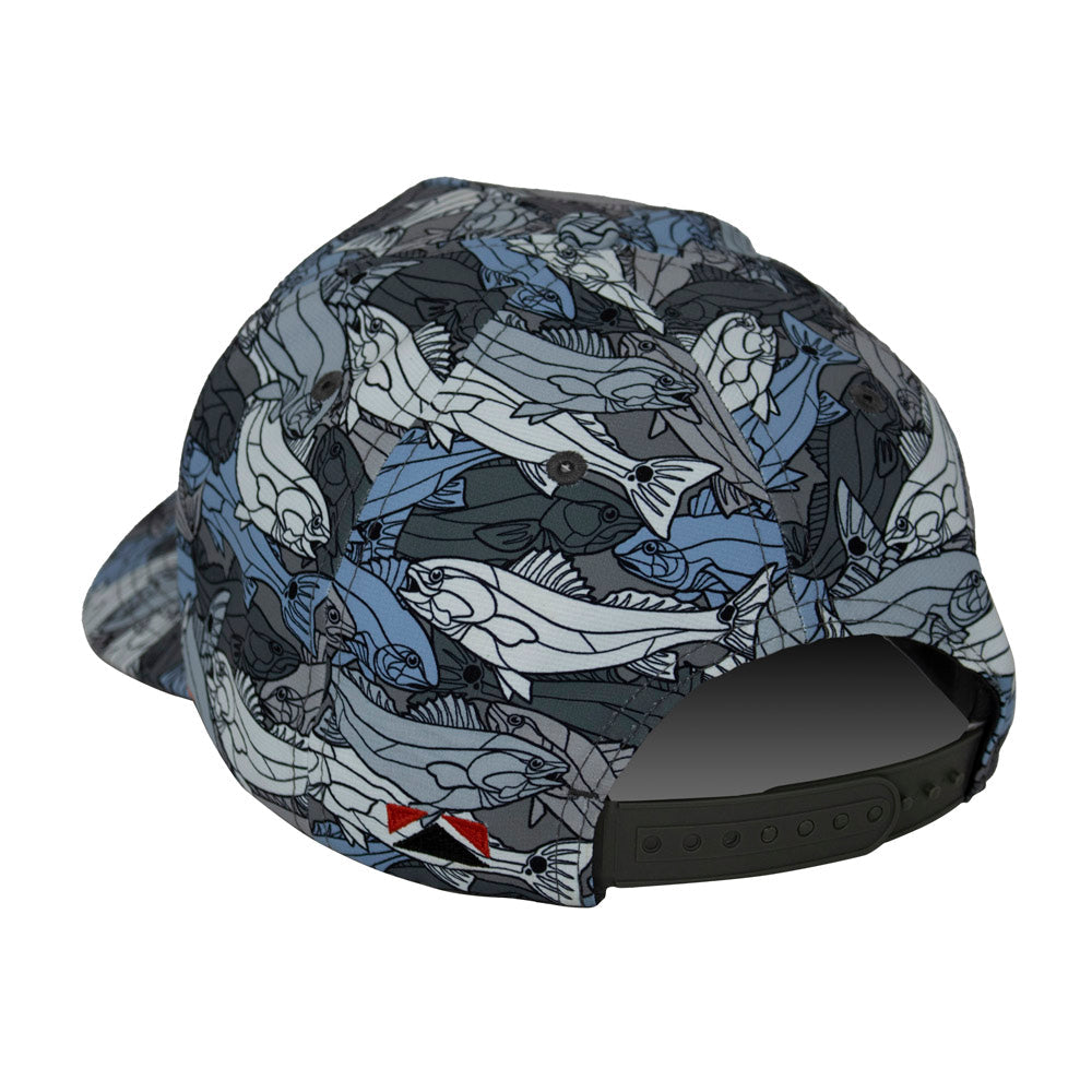 PARAMOUNT OUTDOORS™ Redfish Stained Glass 5-Panel Trucker Rope Cap Headwear