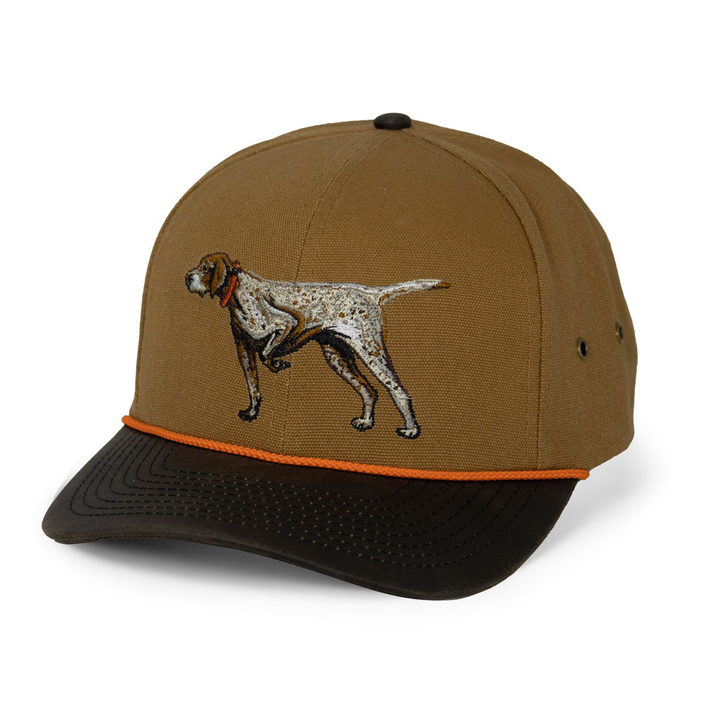 PARAMOUNT OUTDOORS™ German Shorthaired Point Canvas Cap Wax Cloth Visor Headwear