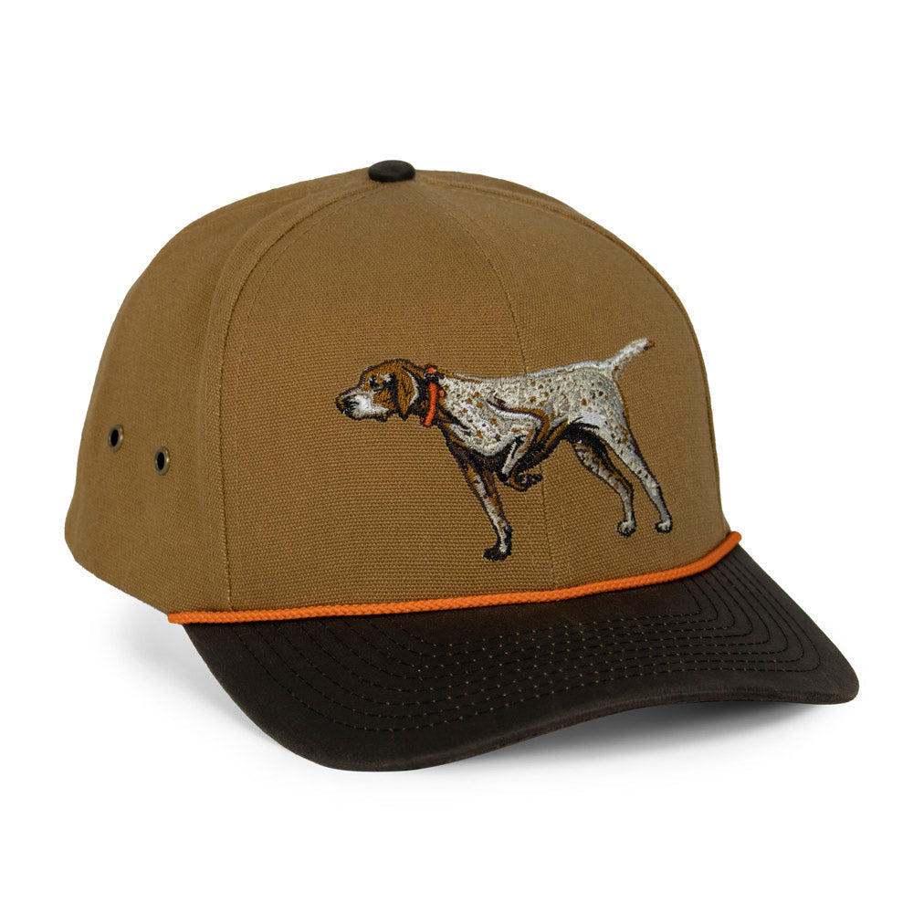 PARAMOUNT OUTDOORS™ German Shorthaired Point Canvas Cap Wax Cloth Visor Headwear