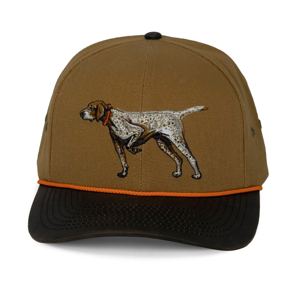 PARAMOUNT OUTDOORS™ German Shorthaired Point Canvas Cap Wax Cloth Visor Headwear