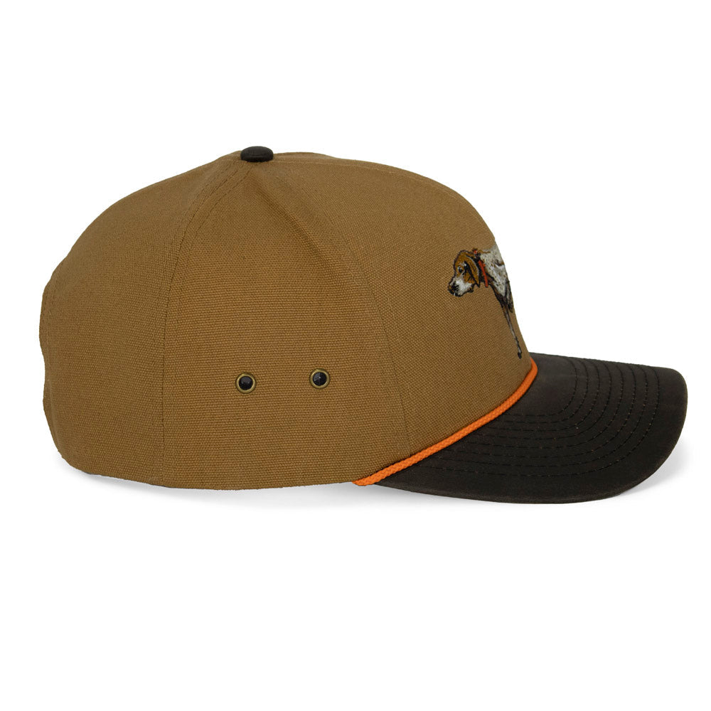 PARAMOUNT OUTDOORS™ German Shorthaired Point Canvas Cap Wax Cloth Visor Headwear