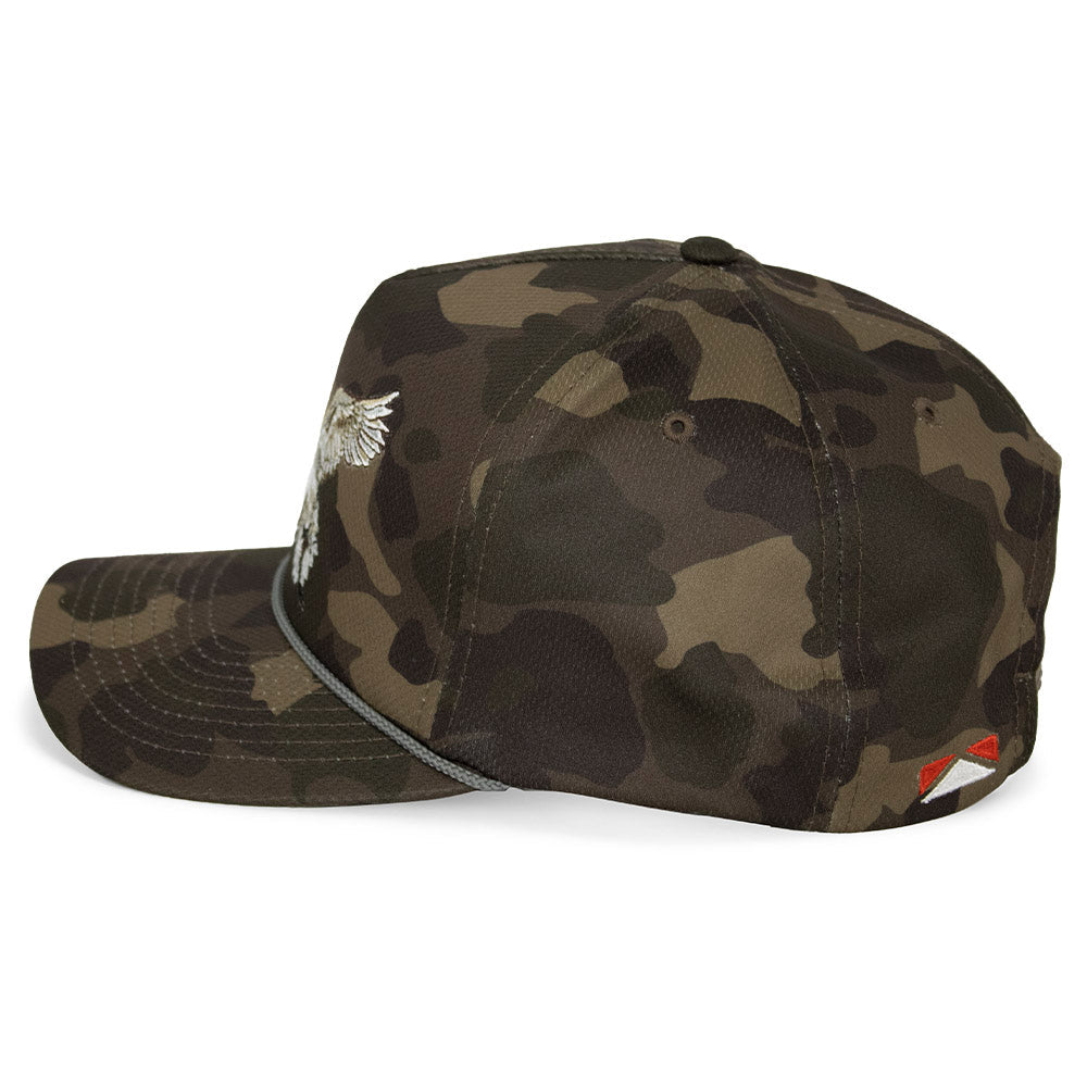 PARAMOUNT OUTDOORS™ Pintail Trucker Hat Old School Dark Camo 5-Panel