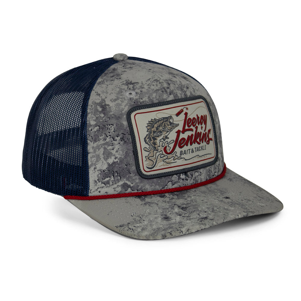 PARAMOUNT OUTDOORS™ LeRoy Jenkins Bass Fishing Hat Meshback 6-Panel Rope Cap
