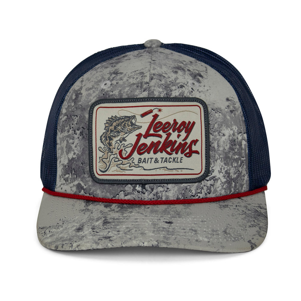 PARAMOUNT OUTDOORS™ LeRoy Jenkins Bass Fishing Hat Meshback 6-Panel Rope Cap