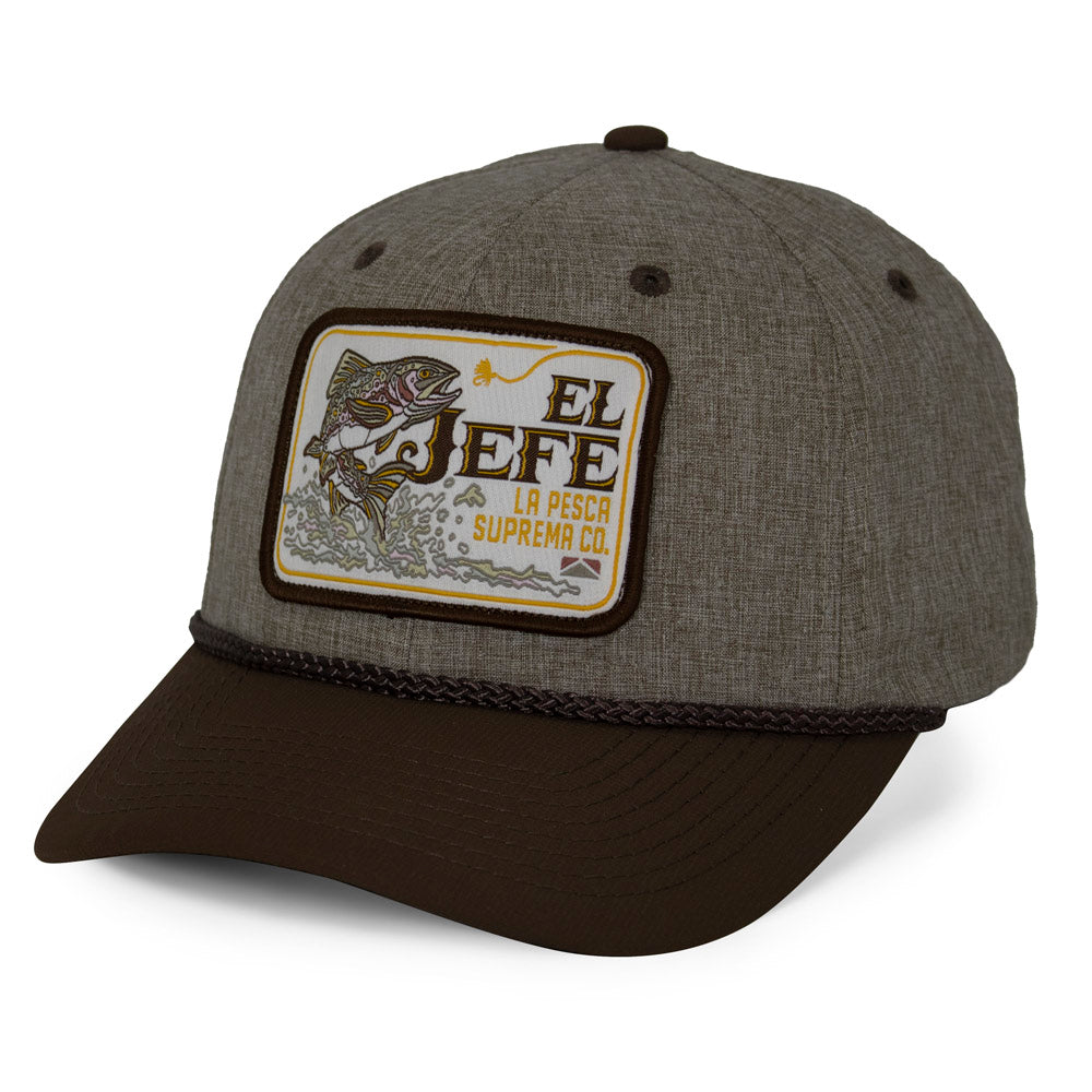 PARAMOUNT OUTDOORS™ El Jefe Supremo Fishing 6-Panel Meshback Rope Cap Headwear