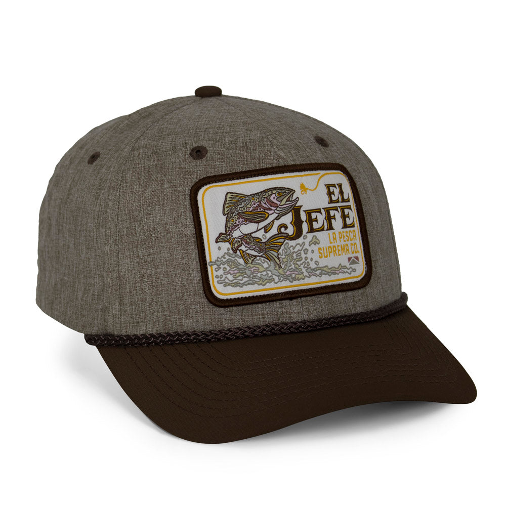 PARAMOUNT OUTDOORS™ El Jefe Supremo Fishing 6-Panel Meshback Rope Cap Headwear