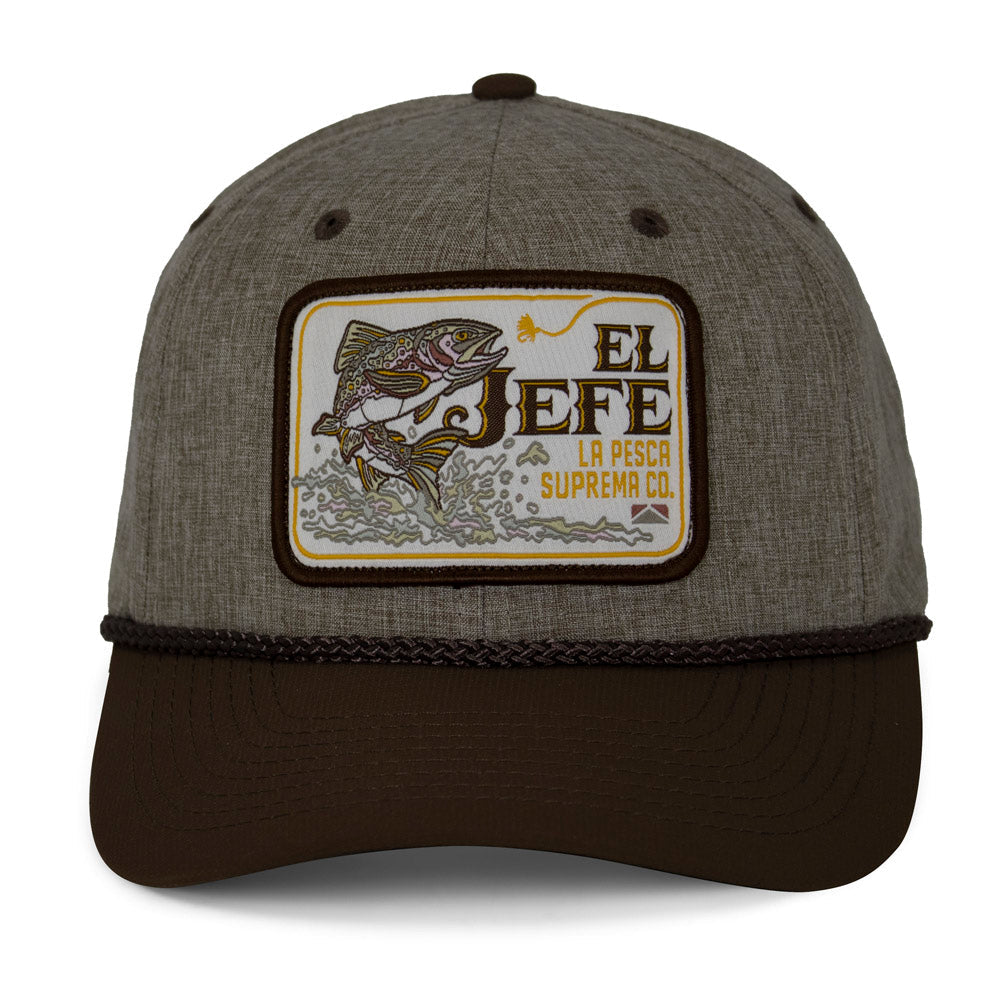 PARAMOUNT OUTDOORS™ El Jefe Supremo Fishing 6-Panel Meshback Rope Cap Headwear