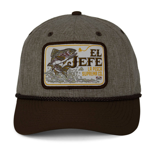PARAMOUNT OUTDOORS™ El Jefe Supremo Fishing 6-Panel Meshback Rope Cap Headwear