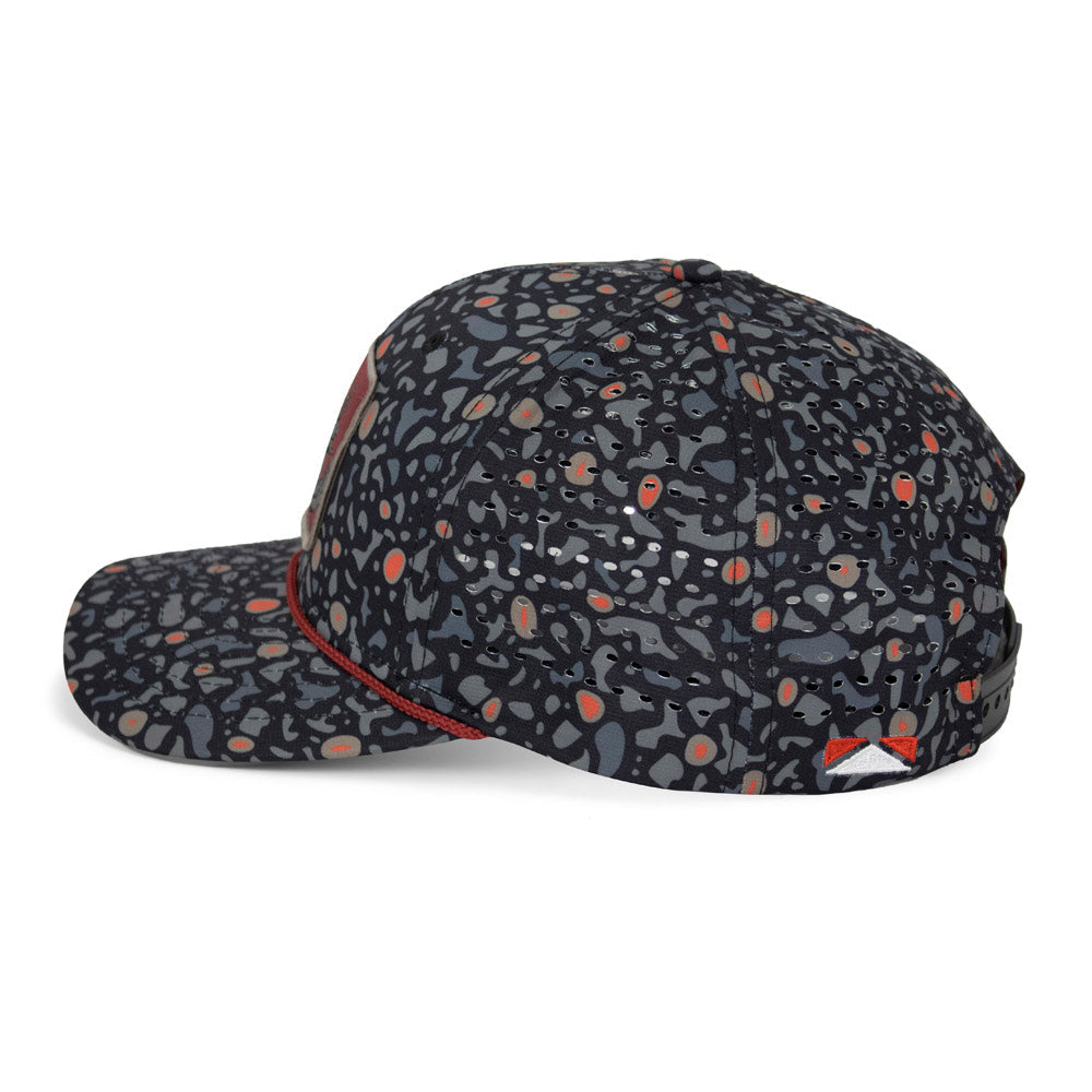 PARAMOUNT OUTDOORS™ Big Foot Squatch Perforated Fishing 6-Panel Rope Cap Headwear