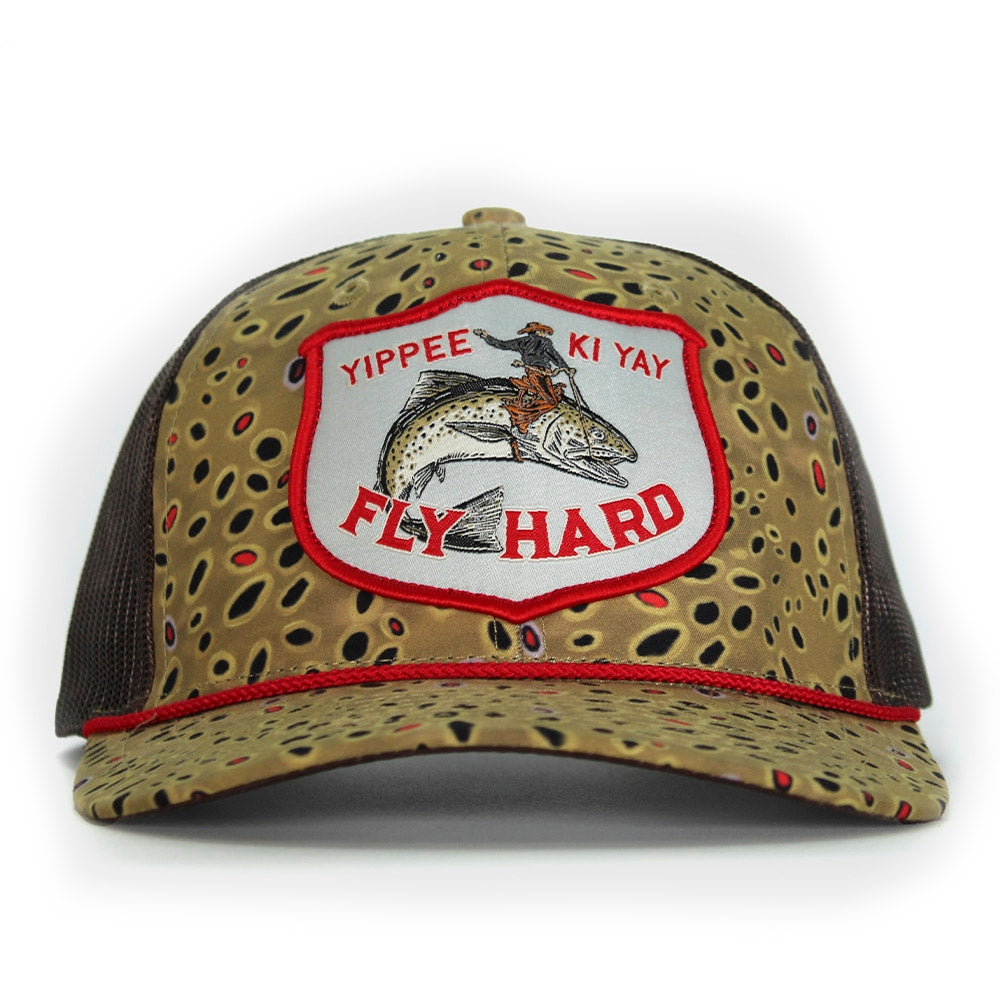 PARAMOUNT OUTDOORS™ YIPPY KI YAY Fish Rodeo 6-Panel Meshback Rope Cap