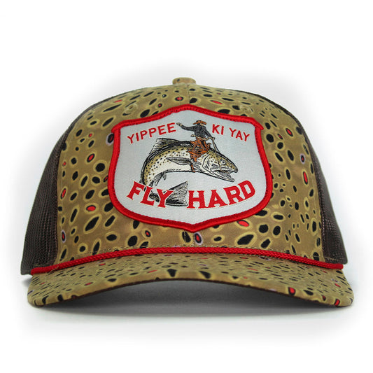 PARAMOUNT OUTDOORS™ YIPPY KI YAY Fish Rodeo 6-Panel Meshback Rope Cap