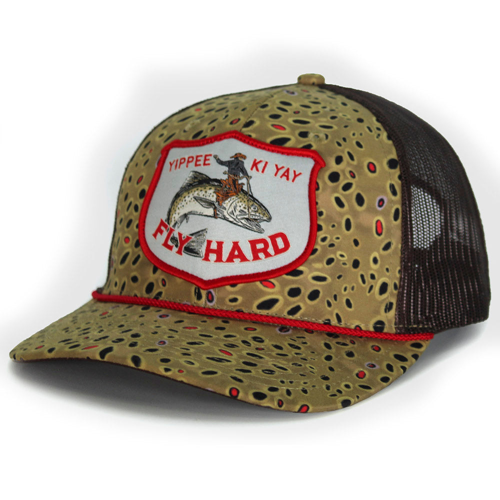 PARAMOUNT OUTDOORS™ YIPPY KI YAY Fish Rodeo 6-Panel Meshback Rope Cap