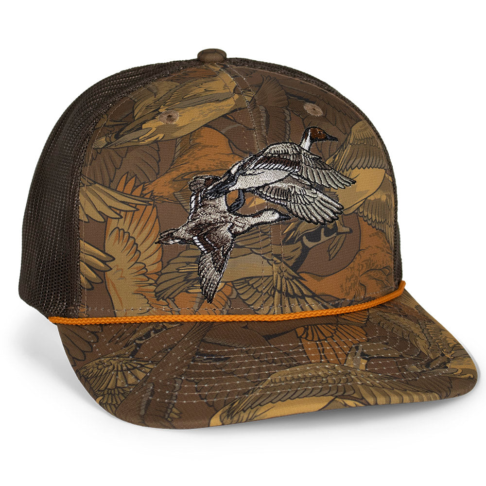 PARAMOUNT OUTDOORS™ Pintail Pair Duck Hat Waterfowl Print 6-Panel Rope Cap Headwear